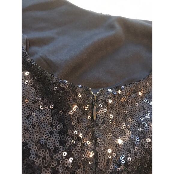 Lulus Delightful Ways Sequin Mini Dress Navy Blue Womens Sz Small Bodycon - Picture 10 of 11